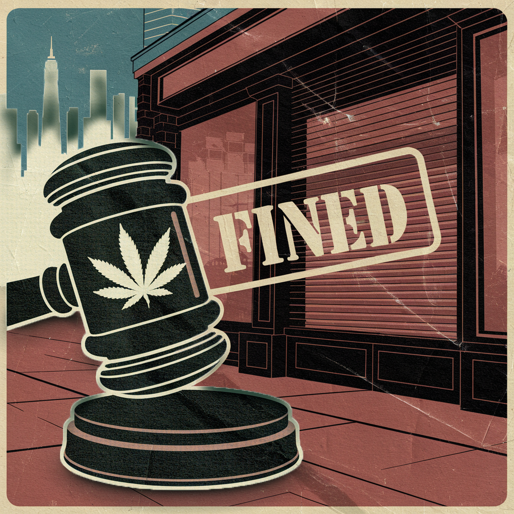 New York's Cannabis Crackdown Unlicensed Shop Owner Fined $9.5 Million